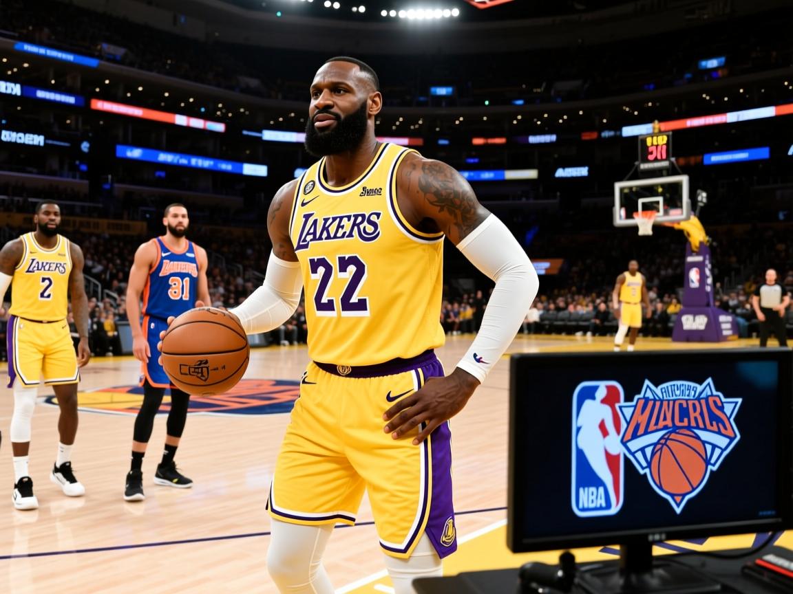 詹姆斯领军的湖人队高位战胜尼克斯队  第2张